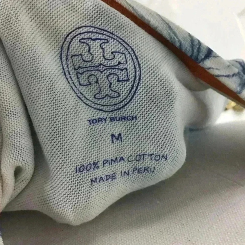 Tory Burch Size Medium Kaley White Ellora Pima Cotton Popover Faux Layered Dress - Picture 6 of 6